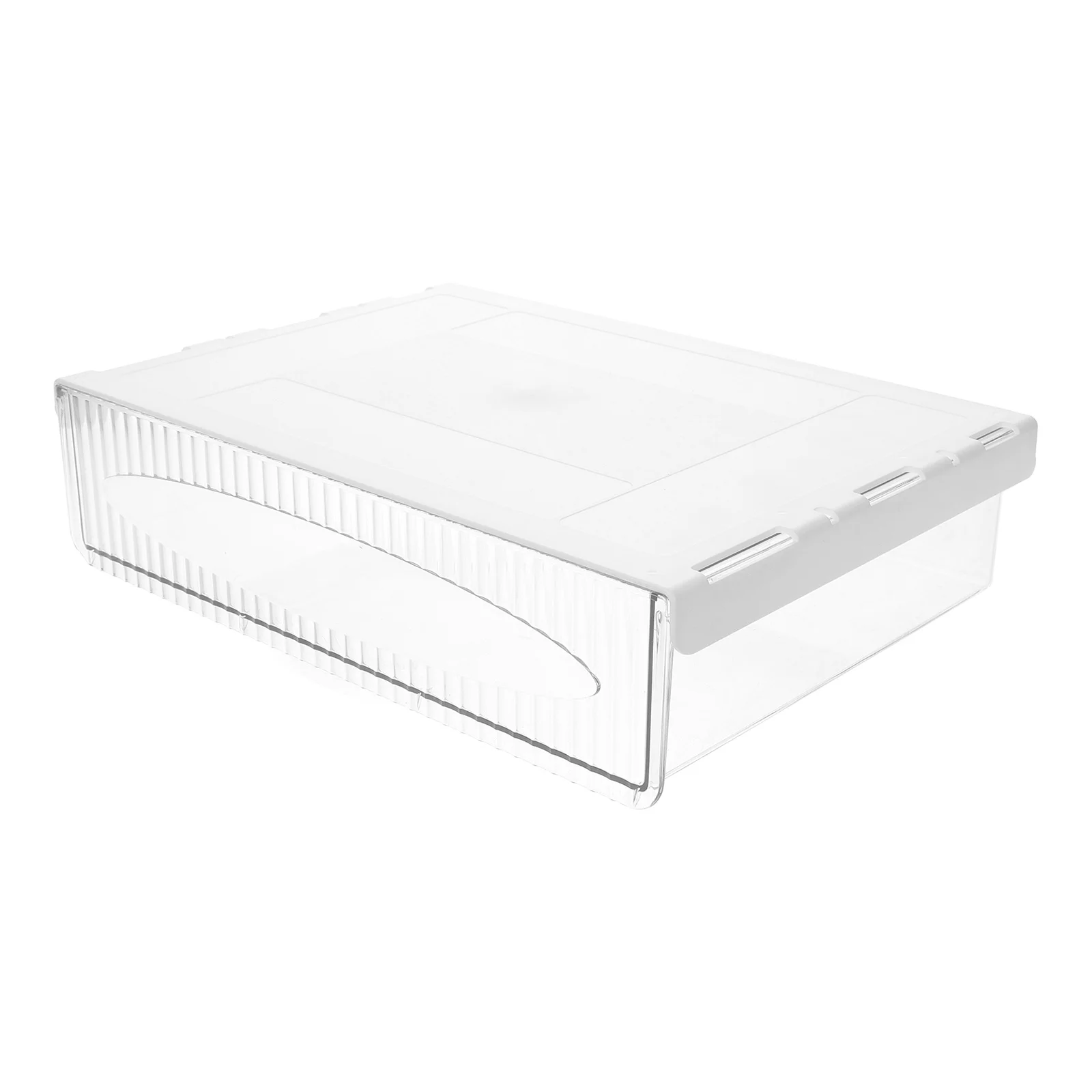 Under Desk Drawer Hidden Storage ganizer Rack Pull Out Desktop Stationery Holder Plastic Large Capacity Office Supplies