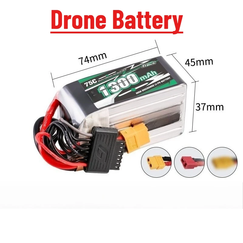 

1300/1450mAh 75C 6S Drone Battery