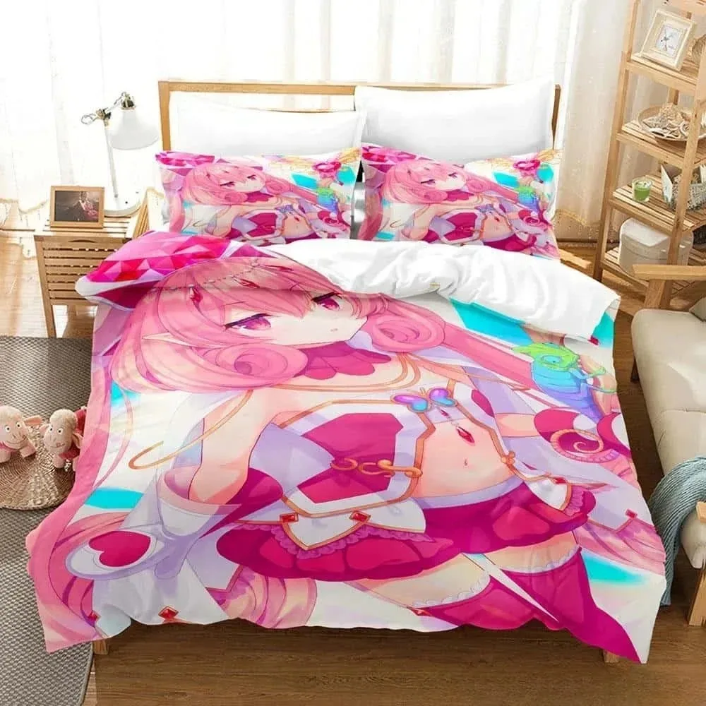 

Fashion 3D Print Anime Pink Girls Neneka Bedding Set Single Twin Full Queen King Size Bed Set Adult Kid Bedroom Duvet cover sets