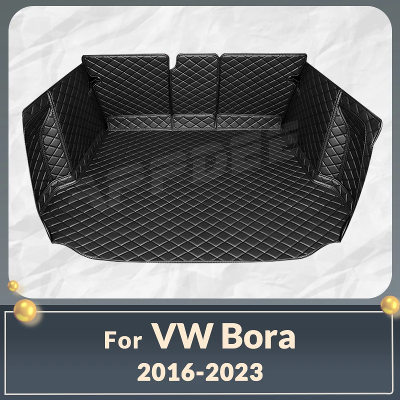 

Коврик для багажника с полным покрытием для VOLKSWAGEN VW Bora 2016-2023 22 21 20 19 18 17, защитная накладка на багажник автомобиля, аксессуары для защиты интерьера