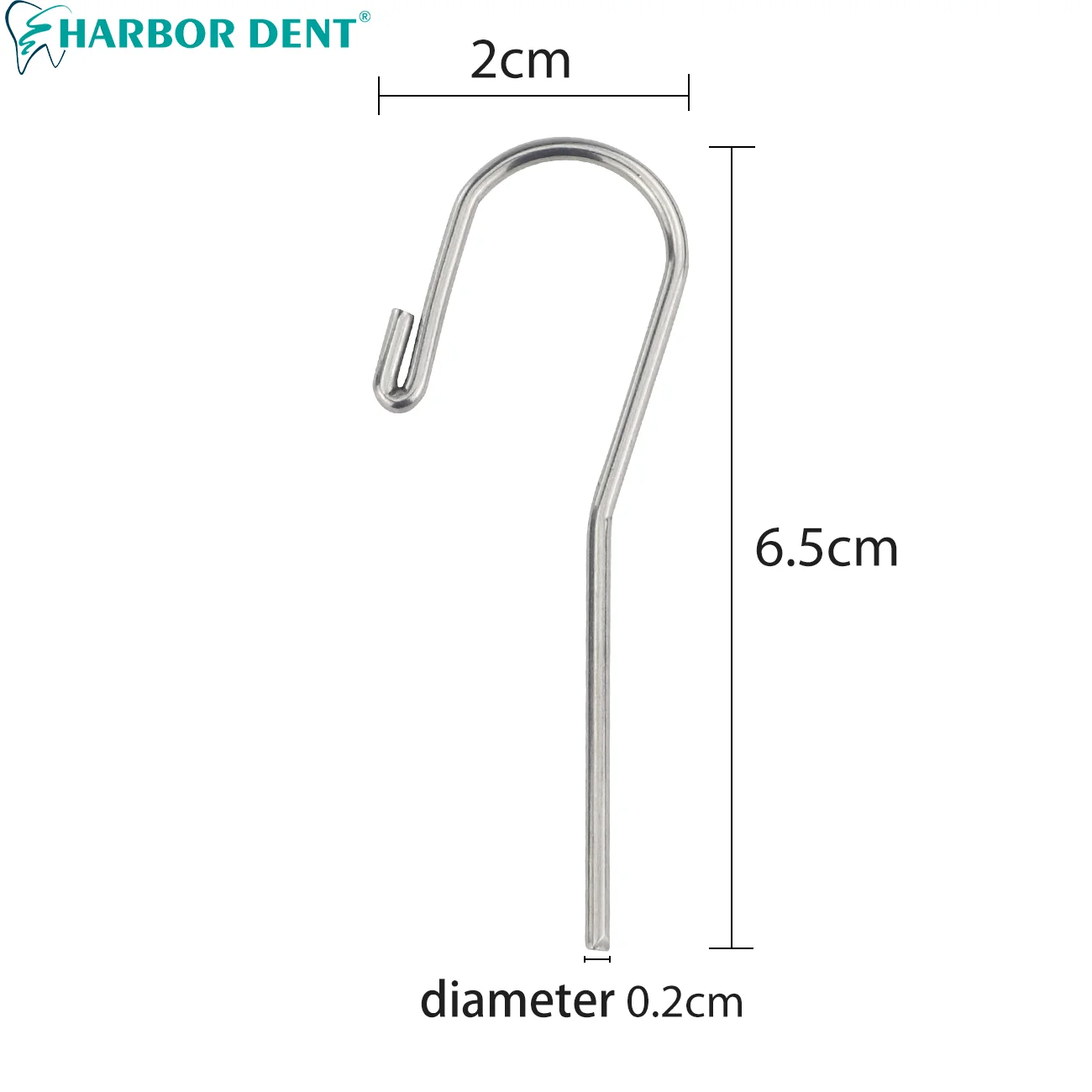 1Pcs Dental Lip Hook Tools Stainless Steel Endo Treatment Measuring Wire Apex Locator Dentistry Denture Instrument