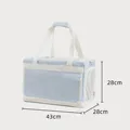 Blue bottom bag