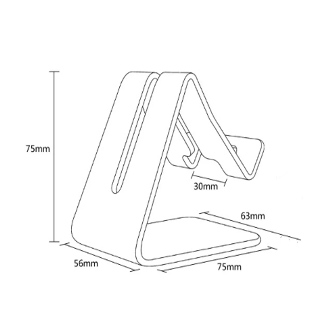 Aluminum Phone Holder Scratch Resistant Live Streaming Holder Desktop Phone Stand Non Fading Mobile Phone Holder For Live