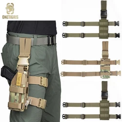 ONETIGRIS Tactical Molle Gun Holster Right Handed Thigh Pistol Bag Pouch Legs Harness For All Handguns Hunting Accessory