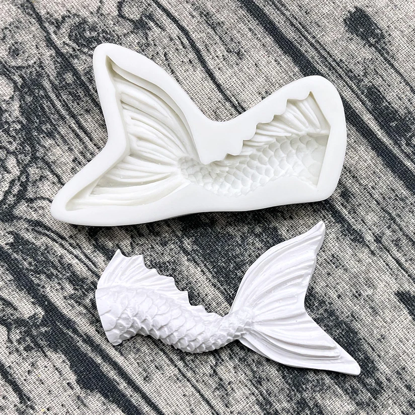 Mermaid Tail Silicone Sugarcraft Mold Chocolate Cupcake Baking Fondant Cake Decorating Tools