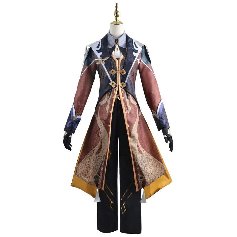 أزياء أنيمي جينشين إمباكت زونجلي التأثيرية قماش مزخرف لعبة تشونغ لي مجموعة كاملة موراكس تشونغلي ملابس كوميك كون لعبة كوسبلاي