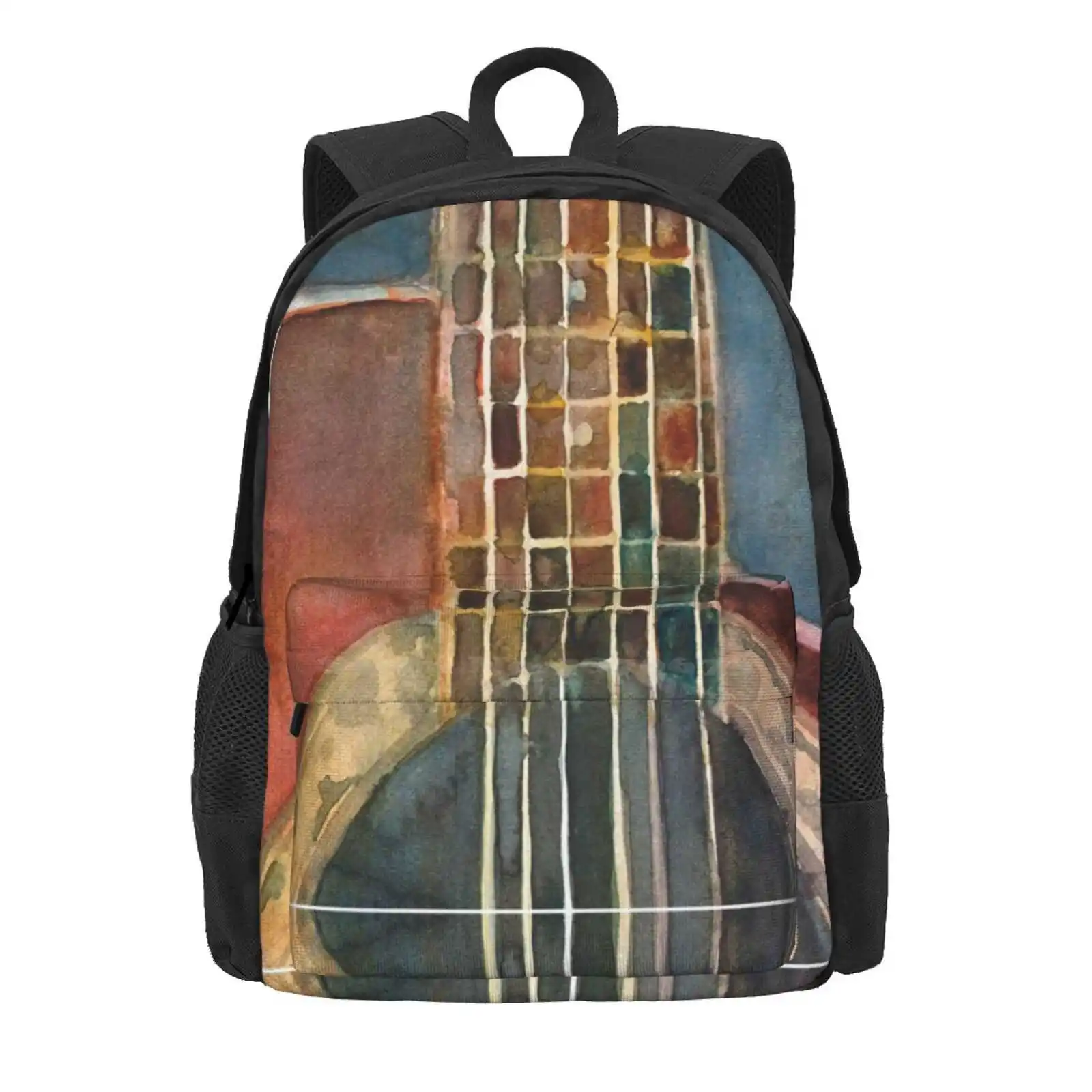 Ovation Acoustic Red Guitar Hot Sale Schoolbag Backpack Fashion Bags Acoustic Guitar Music Ovation Guitar Guitar Art Guitar