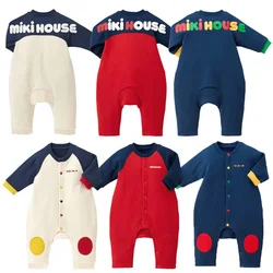 Baby Jumpsuits Creeper Letter Long Sleeve Bodysuit Children's Rompers Outwear Baby Boy Clothes Newborn Bodysuits One-pieces