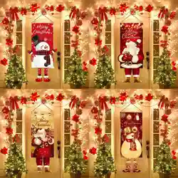 Christmas Hanging Flag Porch Door Banner Christmas Decorations For Home 2024 Ornaments Xmas Gifts Navidad New Year Decor 2025