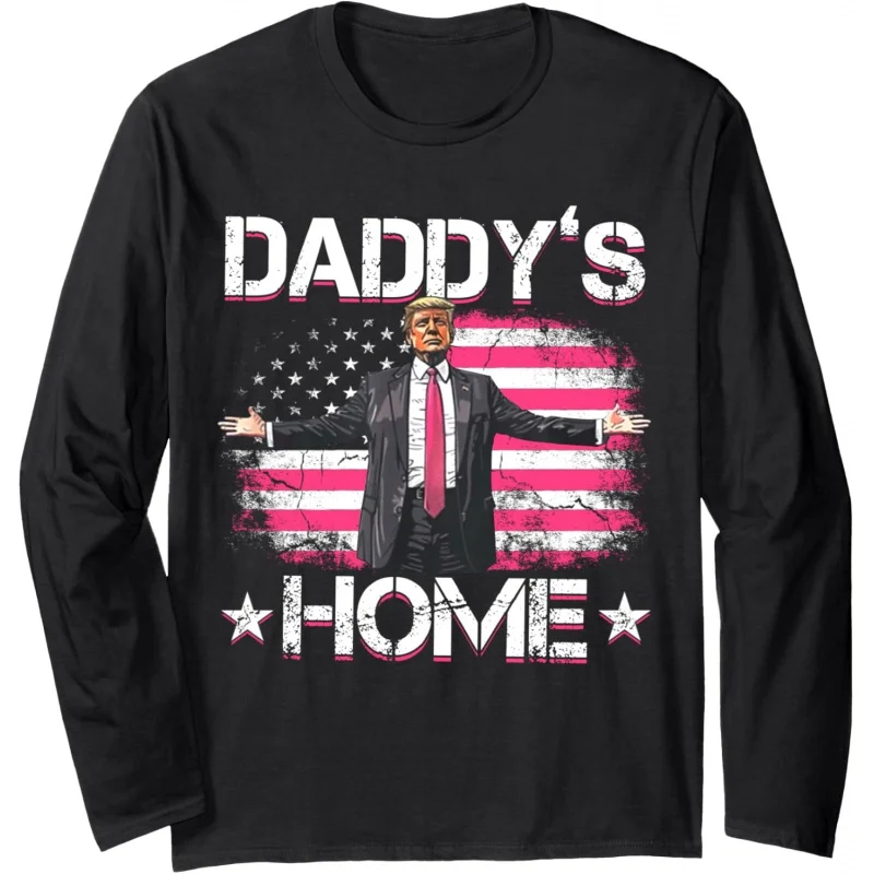 

D'S home Trump funny 2024 pink long sleeve shirt