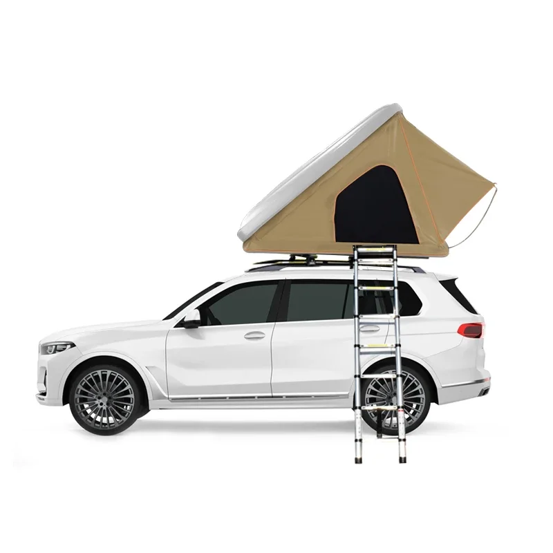 ABS Triangle Hard Shell Universal 3-4 Person Camping Travel Outdoor Roof Top Car Tent