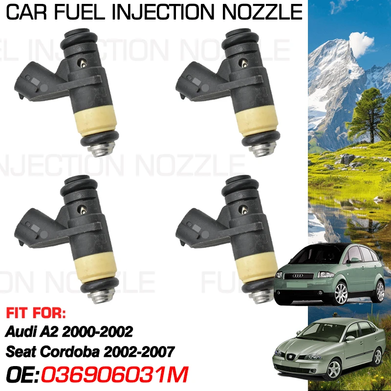 036906031M for Audi A2 2000-2002 2001 Seat Cordoba 6L MK2 II 2002-2007 2005 2004 Accessorie Car Fuel Injectors Nozzle Injection