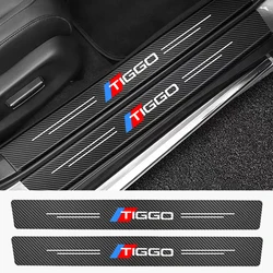 4pcs Car Door Sill Guard Stickers For Chery Tiggo 2 3 5 7 8 PRO Threshold Pedal Anti Scratch Decals Accessories