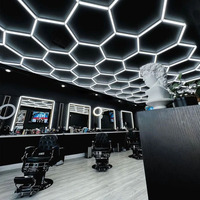 LED Garage Lights Honeycomb Tube Super Bright Ceiling Lights for Basements Workshops Barber Shops Auto Body Shops Lighting