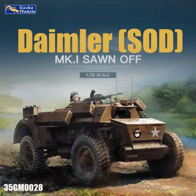 

Модель Gecko 1/35, 35GM0028 British Daimler MK I, отрывная (SOD), сборка, масштаб, игрушки «сделай сам», комплект модели