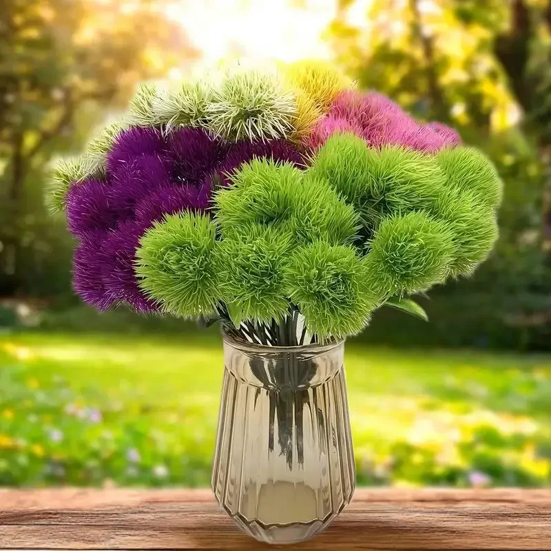 5Pcs Artificial Flowers Outdoor Garden Wedding Bouquets Festival Decor Vases Home Table Room Scrapbook Diy Party Gifts Hydrangea