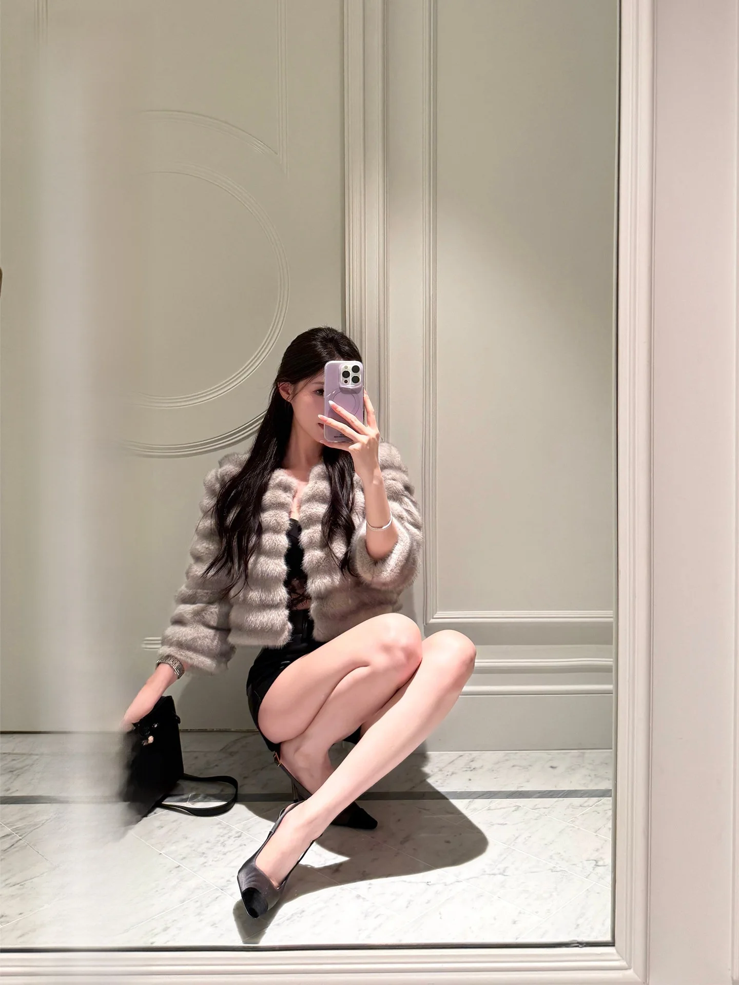 

Женская куртка из искусственного меха норки Fayortey: универсальная, экологичная, модная, с рукавом 7/8