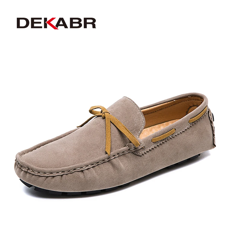 

DEKABR Spring Autumn Fashion Casual Shoes Handmade High Quality PU Leather Slip-on Comfortable Breathable Loafers Size 36-48