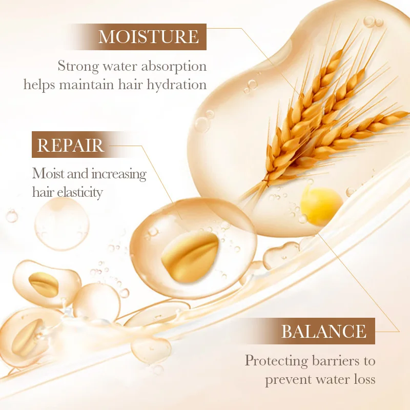 Magical Keratin Hair Mask 5 Seconds Repair Damaged Frizzy Hair Soft Smooth Shiny Rice Nutrition Moisturize Nourish Hair Care