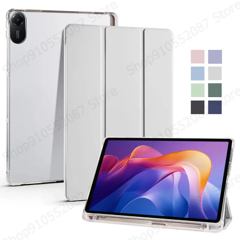

Чехол для Redmi Pad 2, чехол с держателем для карандашей, тройная мягкая подставка для планшета, чехол для Funda Redmi Pad 2, 2025, 11 дюймов, чехол Coque