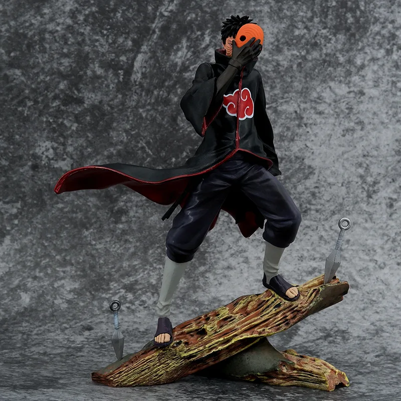 Anime Naruto Figure 26CM Shippuden Akatsuki Tobi GK Uchiha Obito kamui Ver. PVC Action Figure Statue Model Decoration Dolls Toys