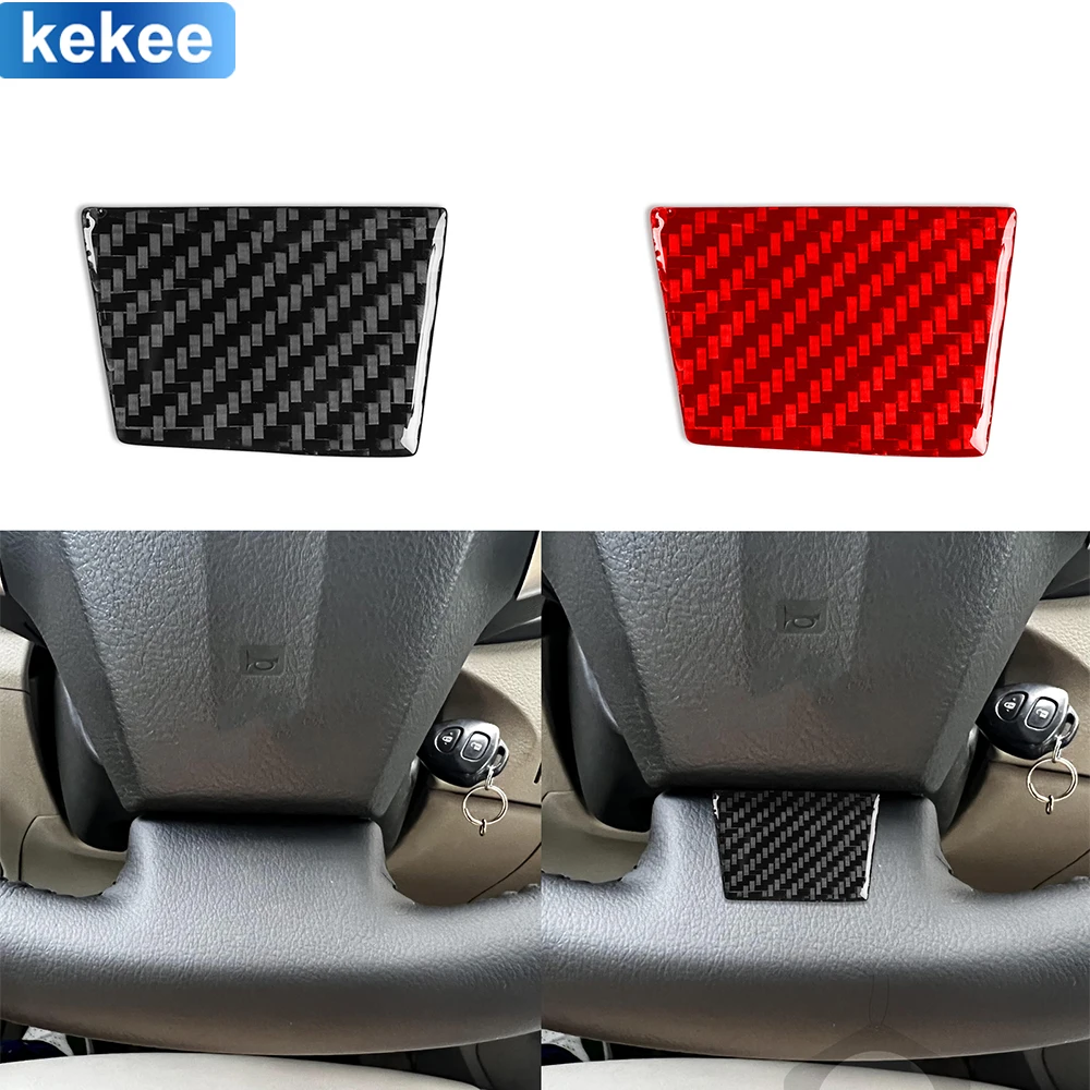 For Toyota Corolla 2009 2010 2011 2012 2013  Chin Cover Real Carbon Fiber Sticker Car Interior Refit Accessorie