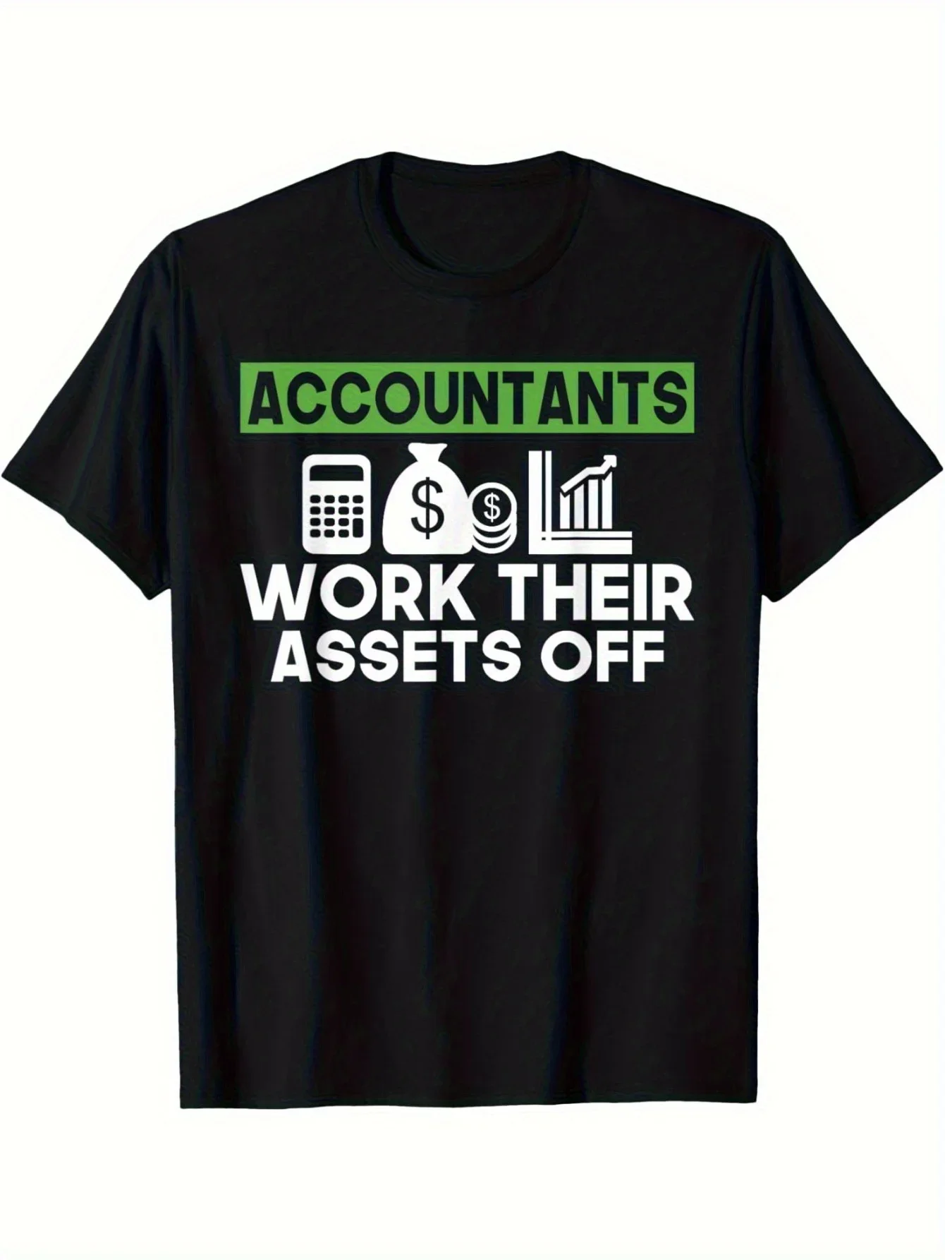 New Accounting & Finance Professional T-Shirt - Casual Round Neck Tee Suitable for Accountants, Auditors, Bookkeepers - Machine