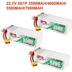 GNB 22.2V 3500mAh/4000mAh/5500mAh/7000mAh 6S 70C Lipo Battery With XT60/XT90 Plug For FPV Drone RC Helicopter Car UAV Parts