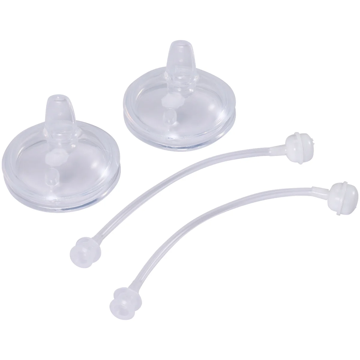 2pcs Sippy Spout Nipples for Baby Bottle and for Mason Baby Bottle Easy To Clean Spill-Proof, 7CM Diameter