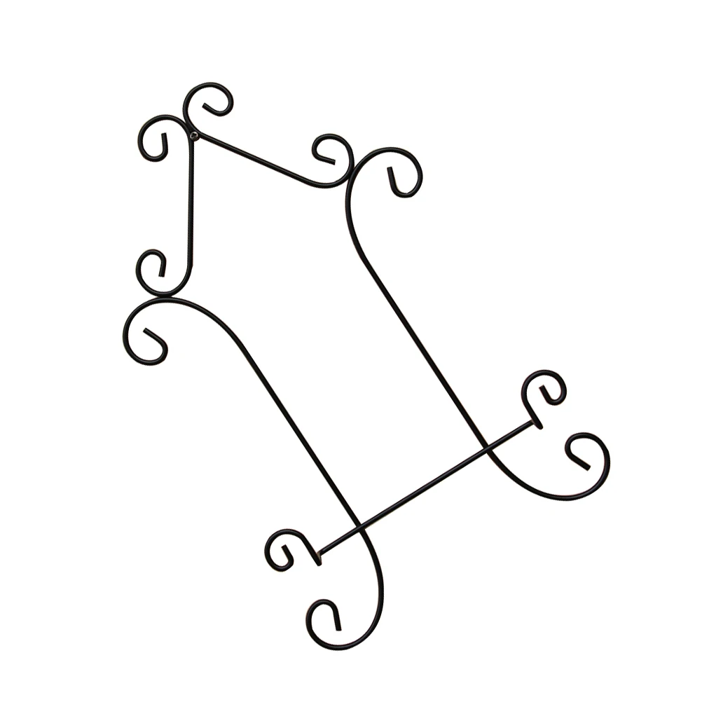 حامل حامل حديدي قوي شاشة عرض نهائية سوداء للحلي والصور والفنون والحرف اليدوية قاعدة مضادة للانزلاق حامل عرض ديكور المنزل