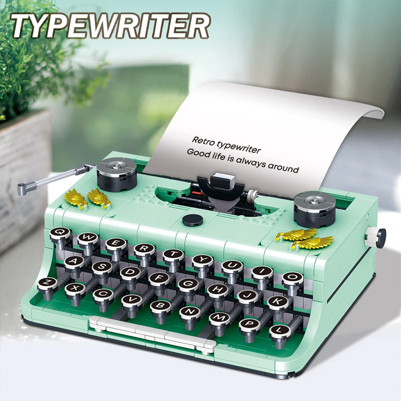 

820 PCS，Children's construction set "Retro writing machine