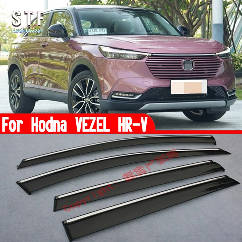 Window Wind Deflector Visor Rain/Sun Guard Vent For Honda VEZEL HR-V 2021 2022 2023