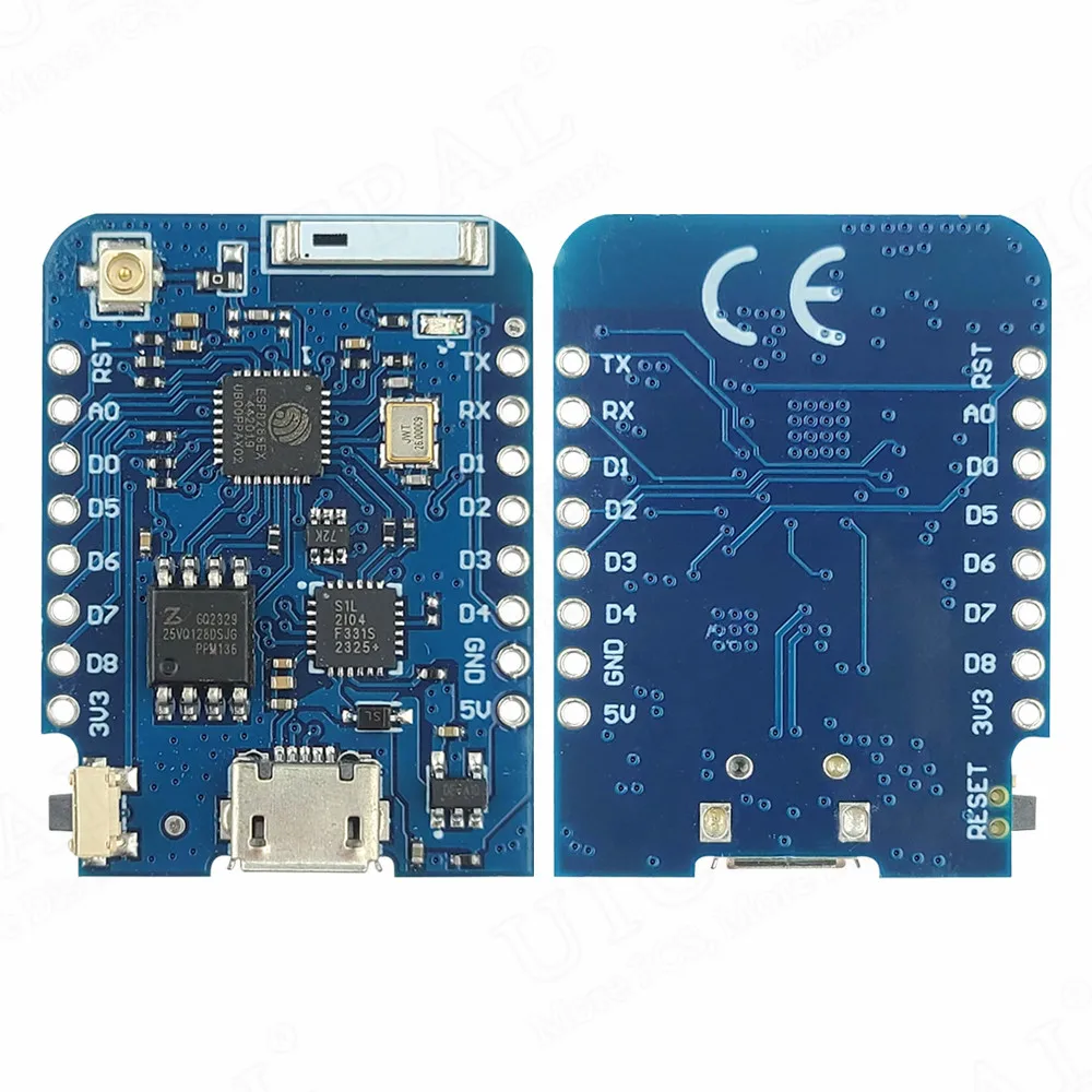 MINI D1 PRO Upgraded ESP8266 Development Board Wifi Module with IPEX Port 16MB Flash D1-MINI 16Pin USB Micro Serial Port CP2104