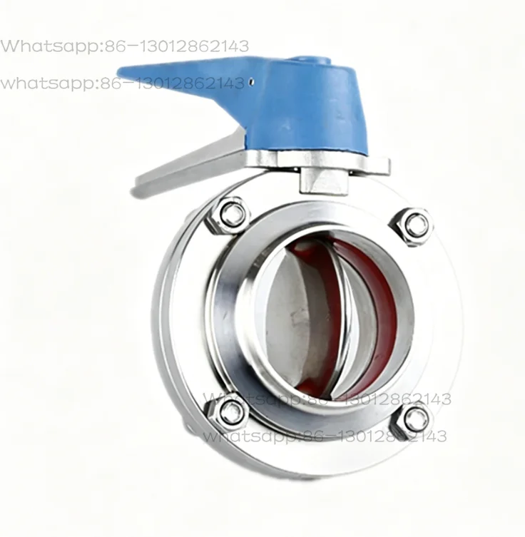2026  NEW  4-1/4" Sanitary Stainless Steel 304 Welding OD 108MM Multi-Position Handle Butterfly Valve