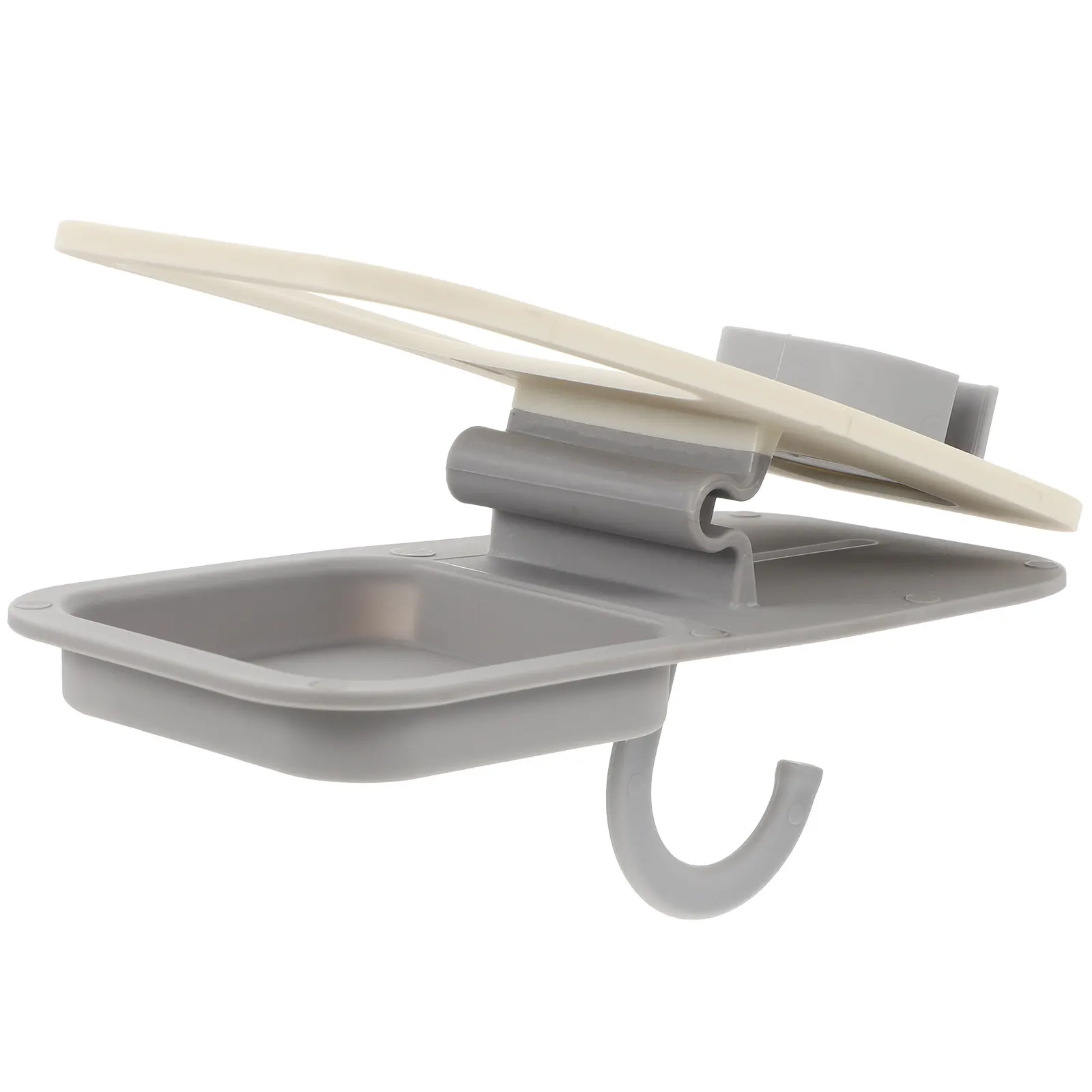 

Clip on Cup Holder for Desk Table Side Heavy Duty Cup Stand with Hook Storage Space Saving Design for Home Office School Travel