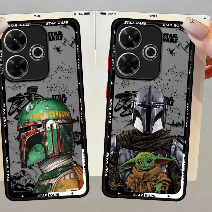 Funda de teléfono TPU para Xiaomi Redmi K40 Pro 12C A4 A1 A2 Plus 13C 9 10 14C S-Stars Wars Cool Hero