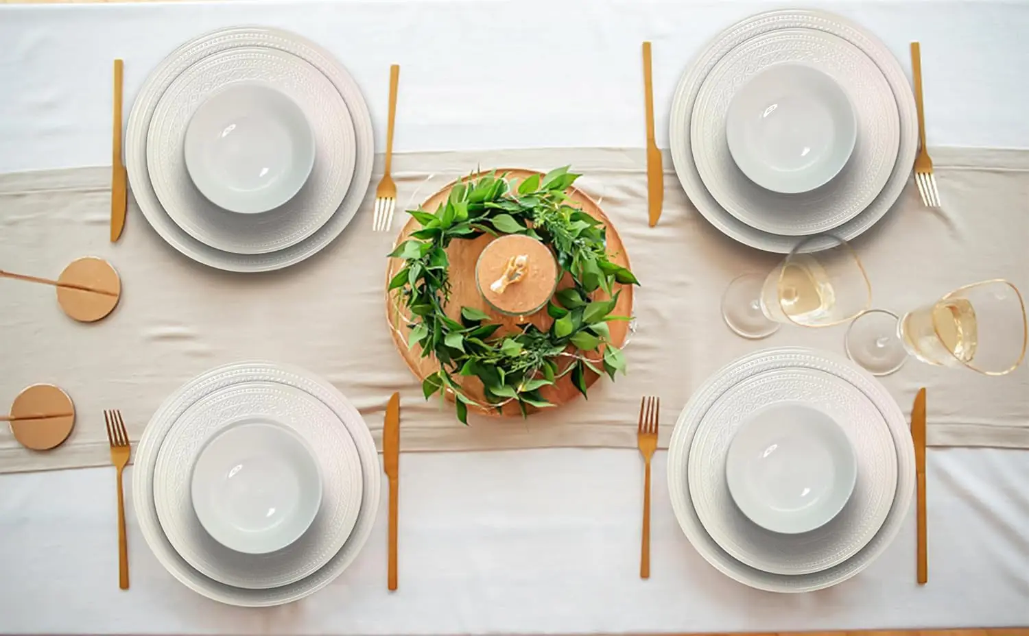 Набор керамической посуды из 12 предметов на 4 предмета — наборы керамических тарелок и кишечников, сделанный Колин, отпал, высокая пористая и плотность, плотный