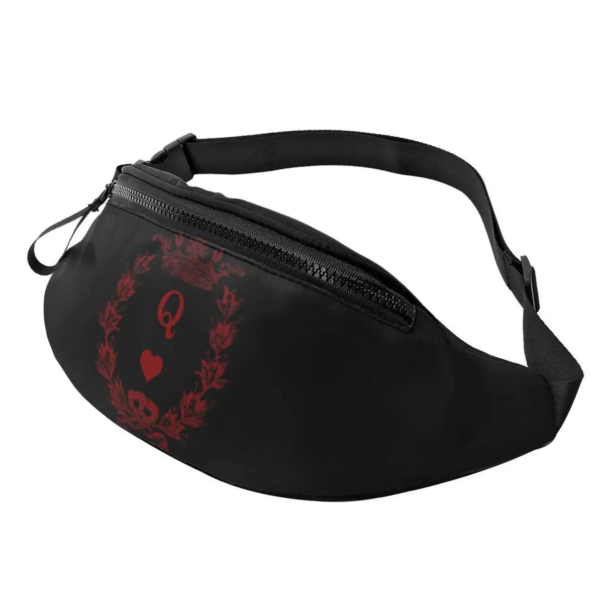 Queen Of Hearts Waist Bag for Women Men Crossbody Fanny Pack Running Phone Money Pouch