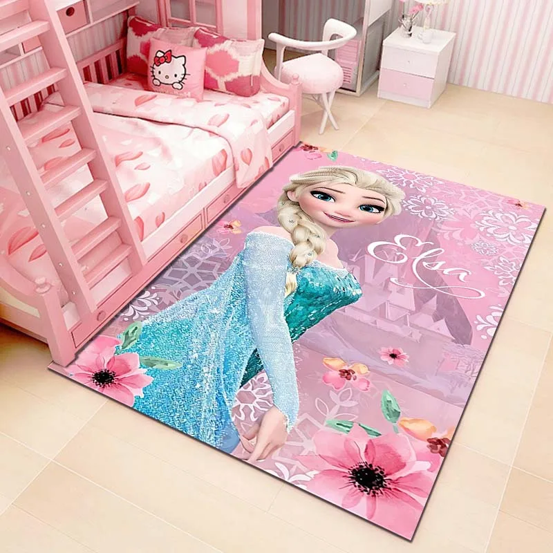 1pc Disney gefroren Druck Teppich Teppich für Wohnzimmer Schlafzimmer Sofa Fuß matte Dekor Kinder spielen Home Area Teppich rutsch feste Boden matte Geschenk