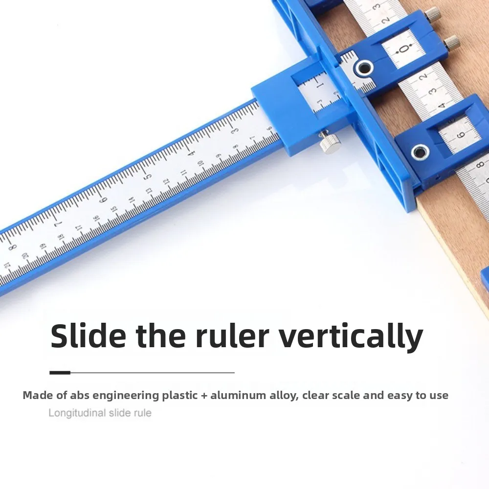 

Adjustable Cabinet Hardware Jig Precise Drilling Professional Drill Guide Drill Punch Locator Dowelling Jig Template Locator