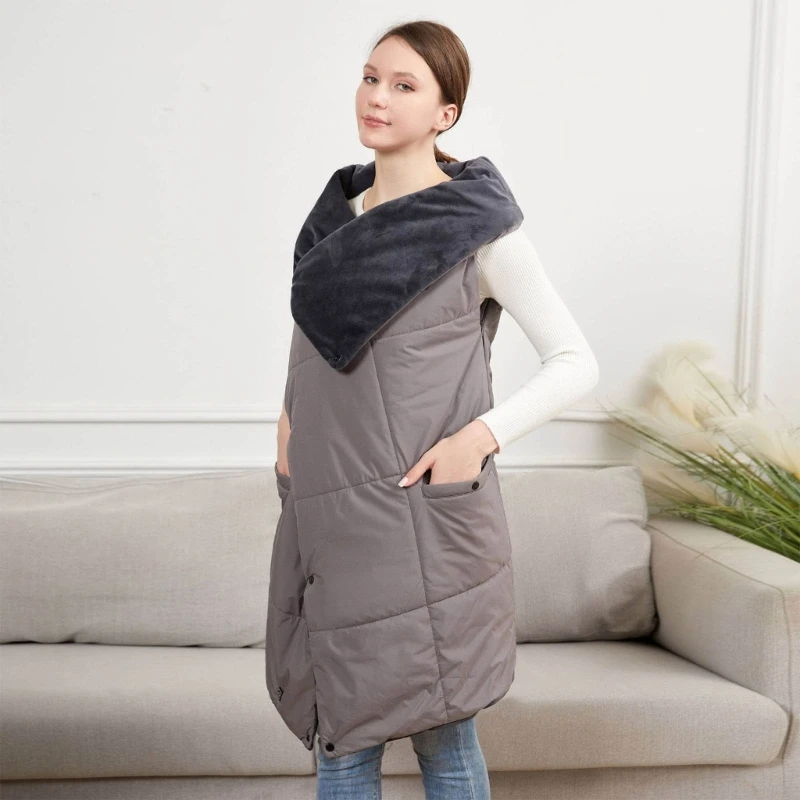 

Жилет с подогревом, электрическое одеяло, переносная грелка с флисовой подкладкой и температурой для использования в помещении и