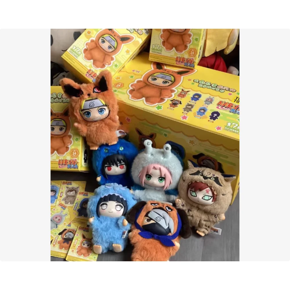 متوفر في المخزون الأصلي إيكي ناروتو صندوق أعمى ناروتو شيبودن سلسلة الحفلات ناروتو المفاتيح دمية لعبة جمع هدية