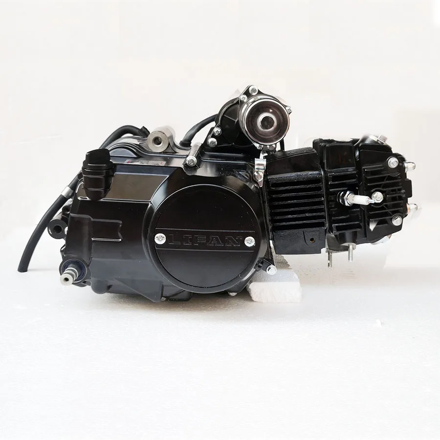 2026LiFan 125cc Horizontal Engine 3+1 Reverse Gear Automatic Clutch Electric and Kick Start for ATV Go Kart Using