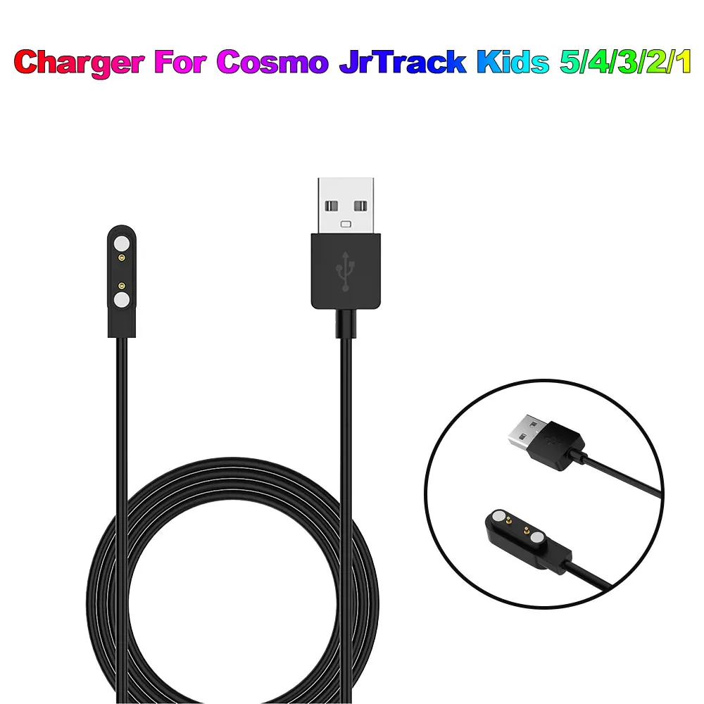 60cm Charger Cable Replacement Charging Adapter For Cosmo JrTrack Kids 5/4/3/2/1 Xplora XG02 Smart Watch Accessories