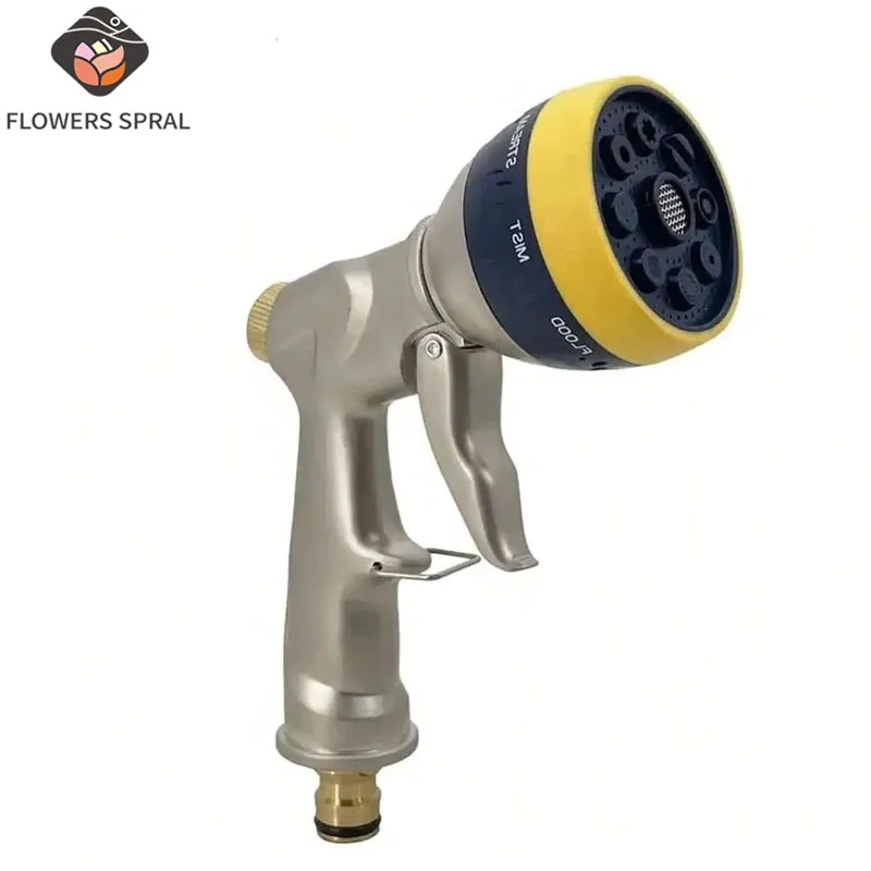 

Watering Gun Garden 8 Modes High Pressure Sprayer Adjustable Irrigation Watering Nozzle for Plant Lawn Yard Watering Sprinkler