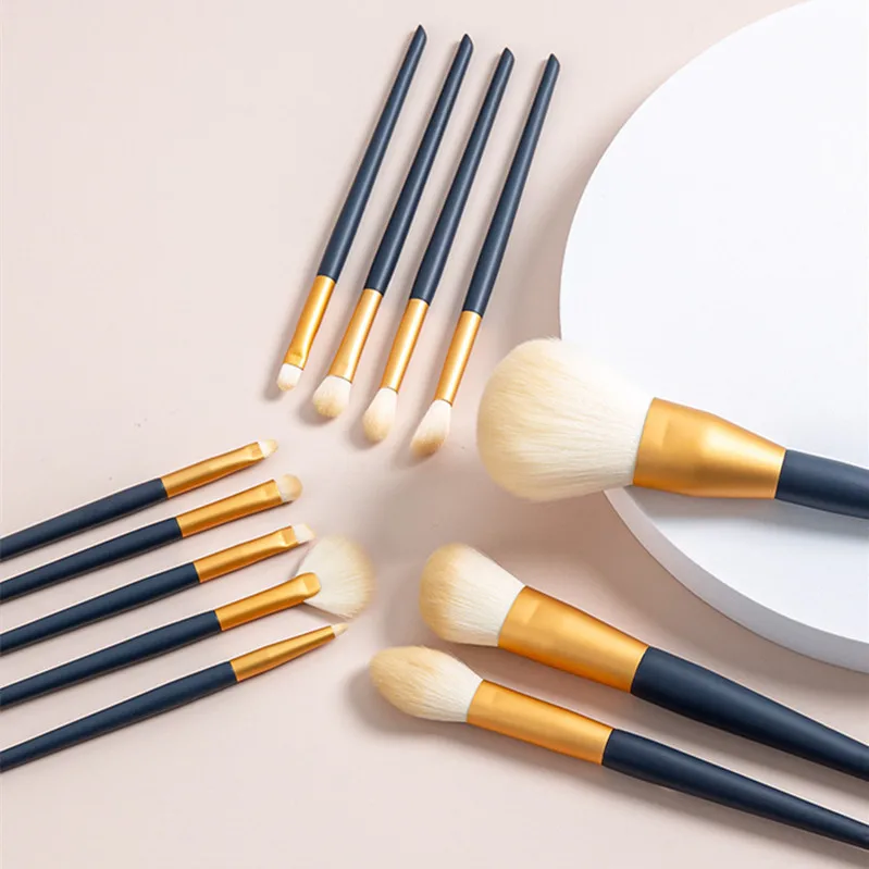 Maange professional makeup brush set, 12 pieces, concealer base, eye shadow, mixed powder rouge brush, beauty tools with bag