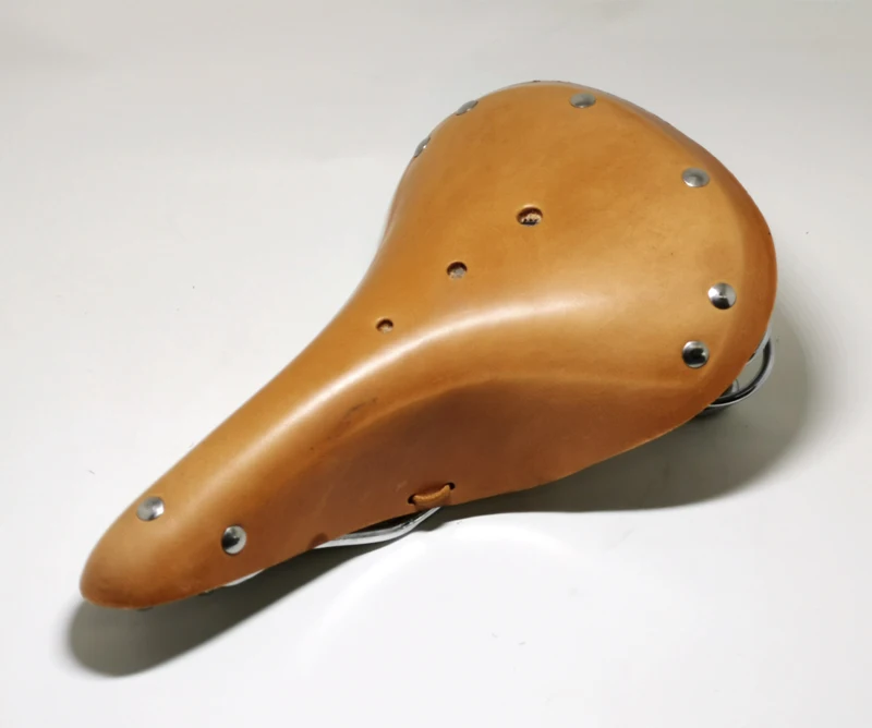 G98 Fahrradsattel aus reinem Rindsleder, handgefertigt, Sitzkissen, Fahrrad, Sport, Retro, Vintage, Fahrrad, Fahrradsattel – Detail 21