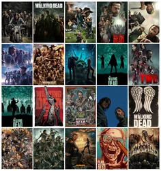 DIY Classical Zombie TV The Walking Dead Diamond Painting Daryl And Rick Horror Skeleton Poster Cross Stitch Handwork Wall Decor