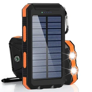 20000MAH Solar Bank Large Capacity External Battery Portable PowerBanks Fast Loading Cord Dwaterproof Outdoor Water 8 Main Sales Power Bank Solar Energy - №8