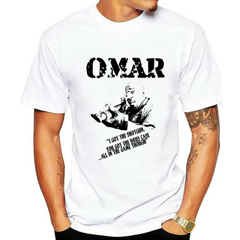 New Cool T-shirt Omar Little Tee-shirt The fil culte TV Toutes les Tailles couleurs man summer short sleeve brand t shirt manga